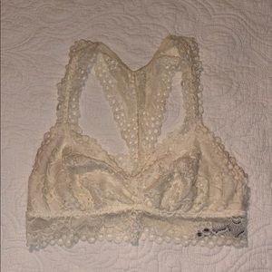 Aerie Creme Racerback Bralette